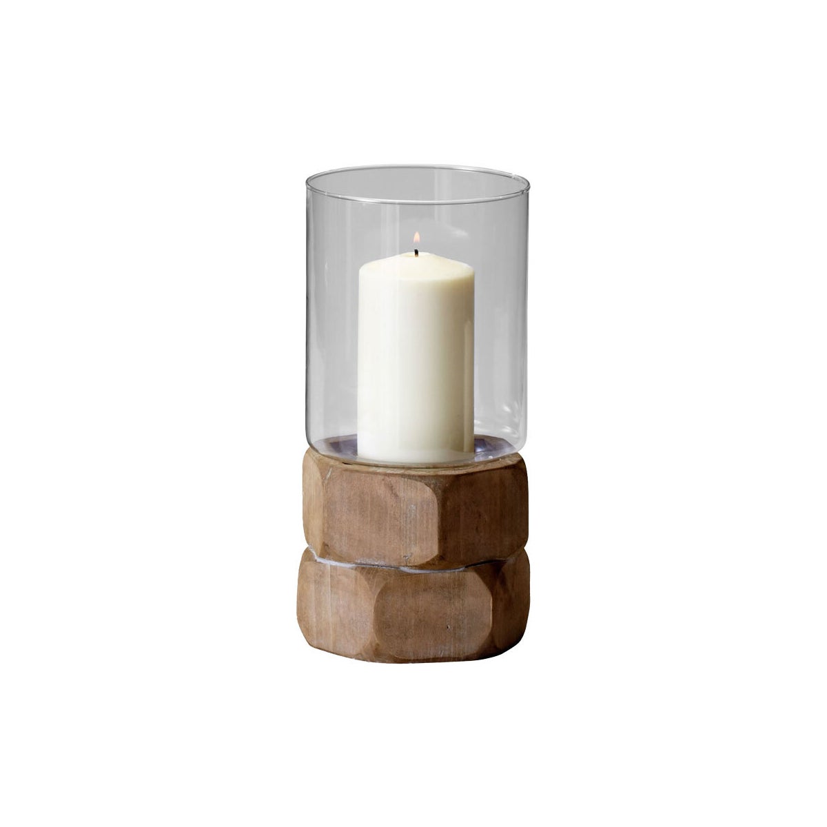 Hex Nut Candleholder | Natural Wood - Small