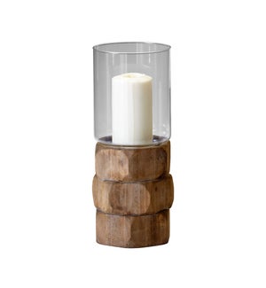 Hex Nut Candleholder | Natural Wood - Medium