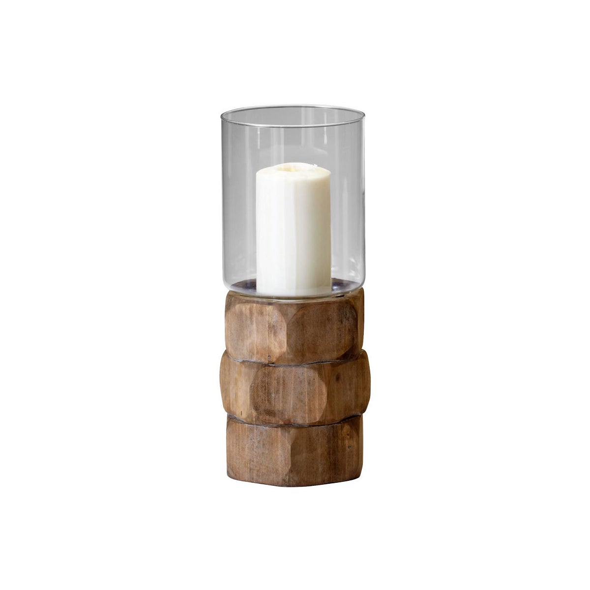 Hex Nut Candleholder | Natural Wood - Medium