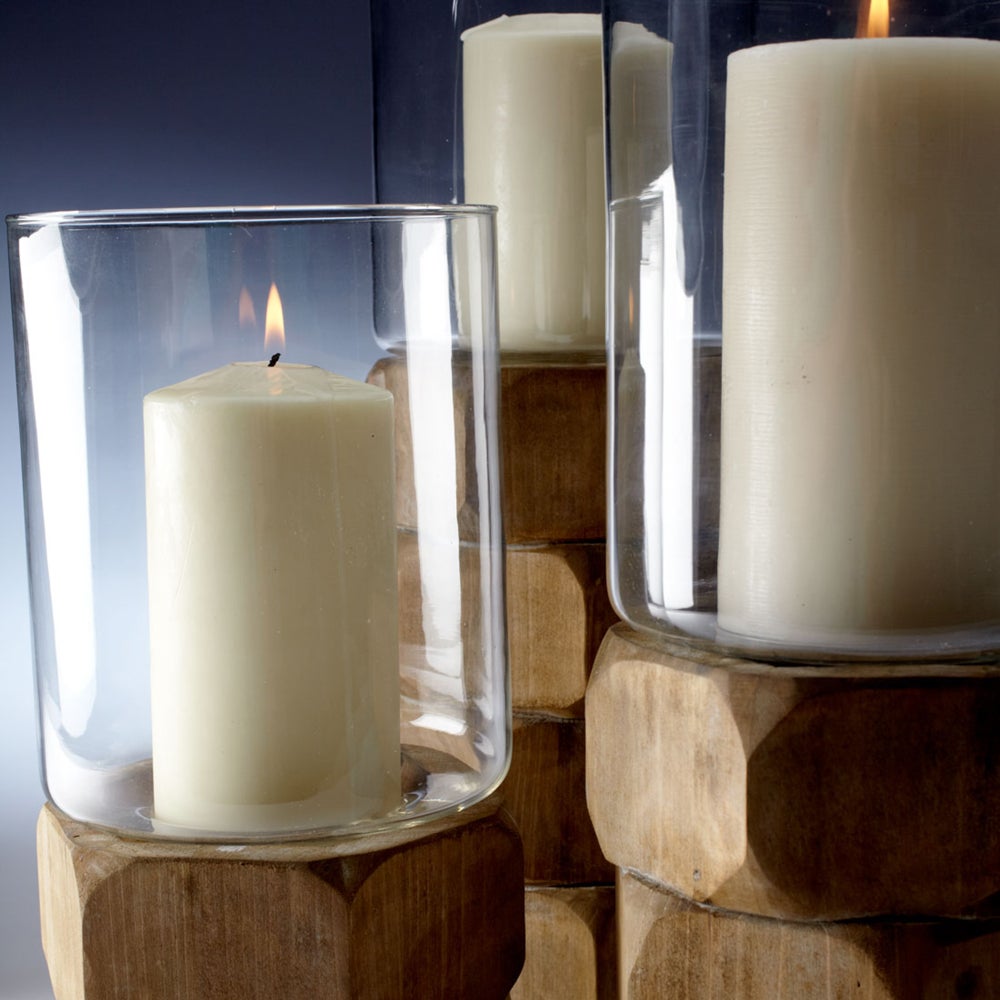 Hex Nut Candleholder | Natural Wood - Large