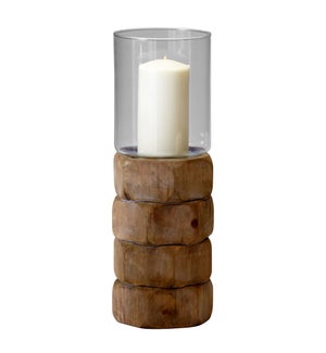 Hex Nut Candleholder | Natural Wood - Large
