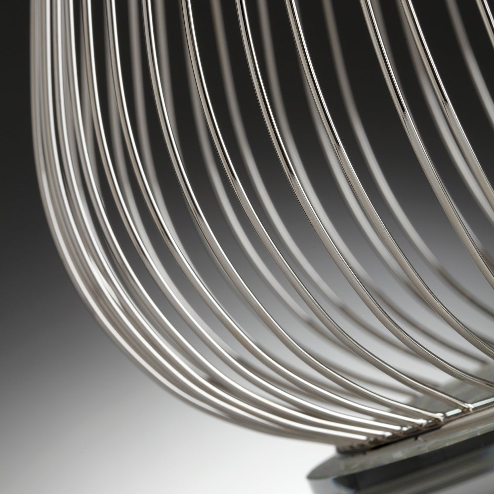 Whisked Fall Table Lamp | Satin Nickel