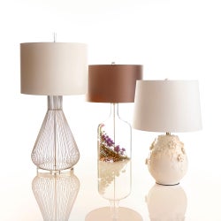 Whisked Fall Table Lamp | Satin Nickel