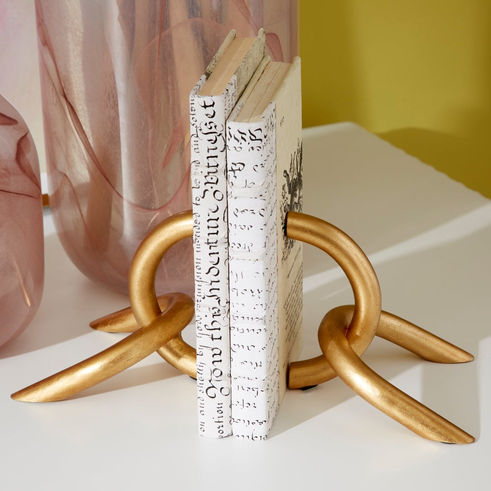 Goldie Locks Bookends - | Gold - Medium