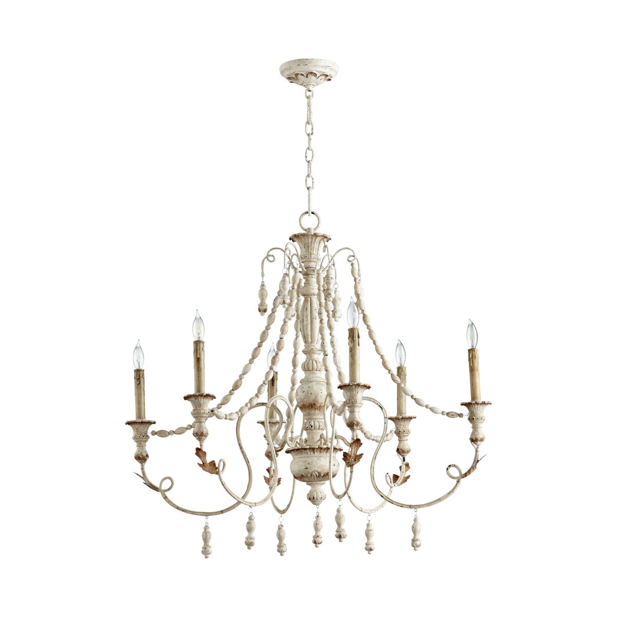 Lyon Chandelier 6-Light | Persian White - Medium