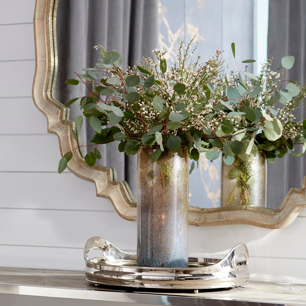 Medallion Mirror | White Patina - Medium