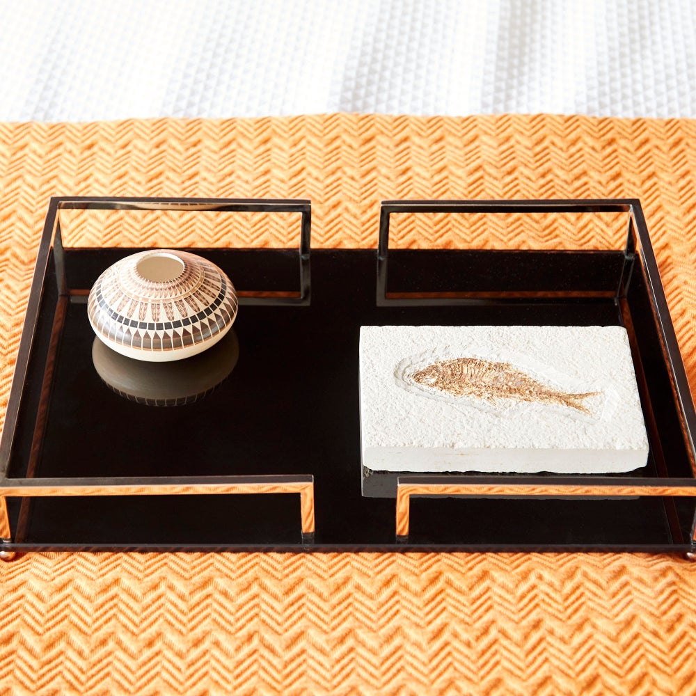 Contempo Noir Tray | Nickel - Large