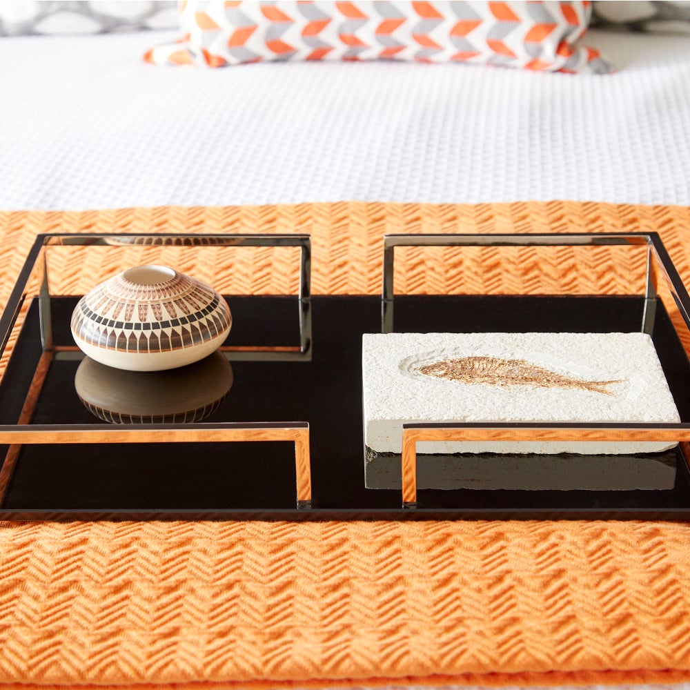 Contempo Noir Tray | Nickel - Large