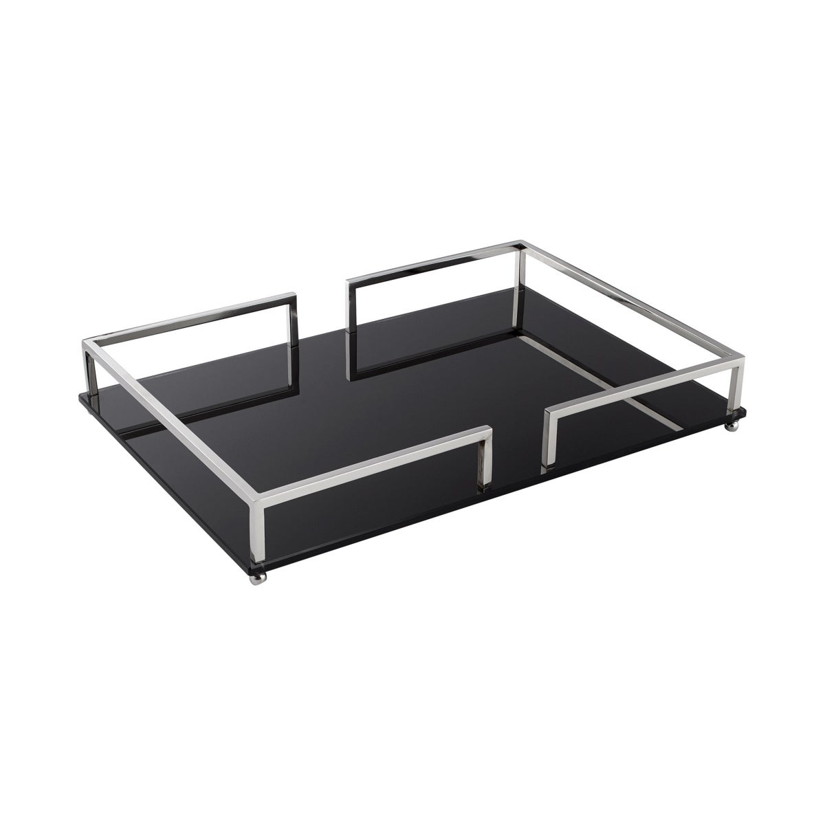 Contempo Noir Tray | Nickel - Large