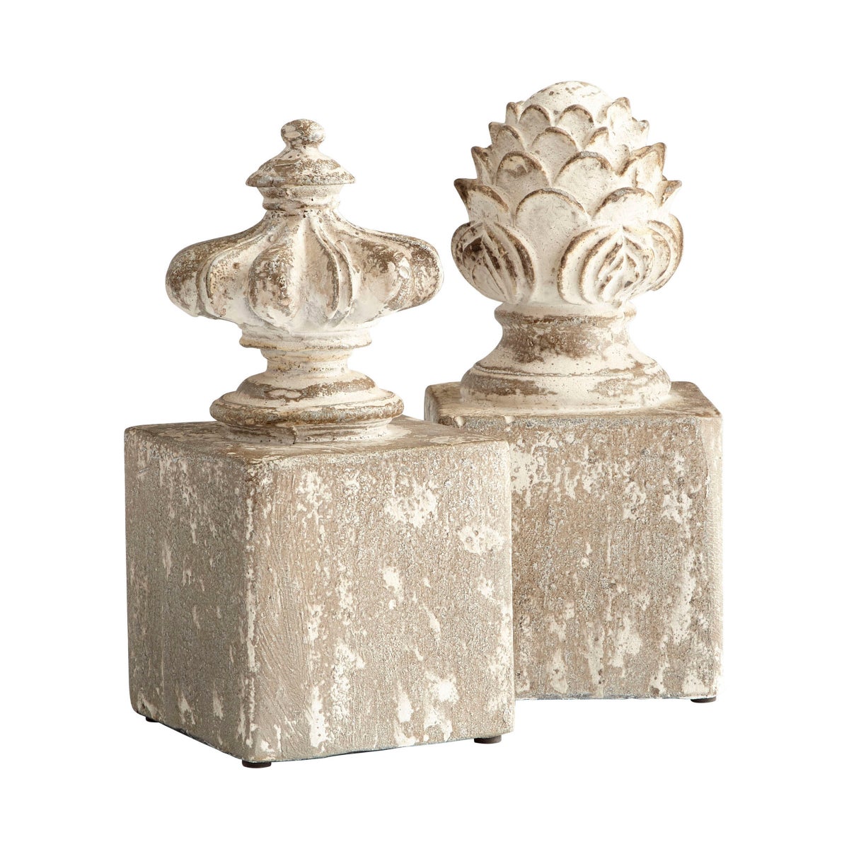 Victoria Bookends | Antique White