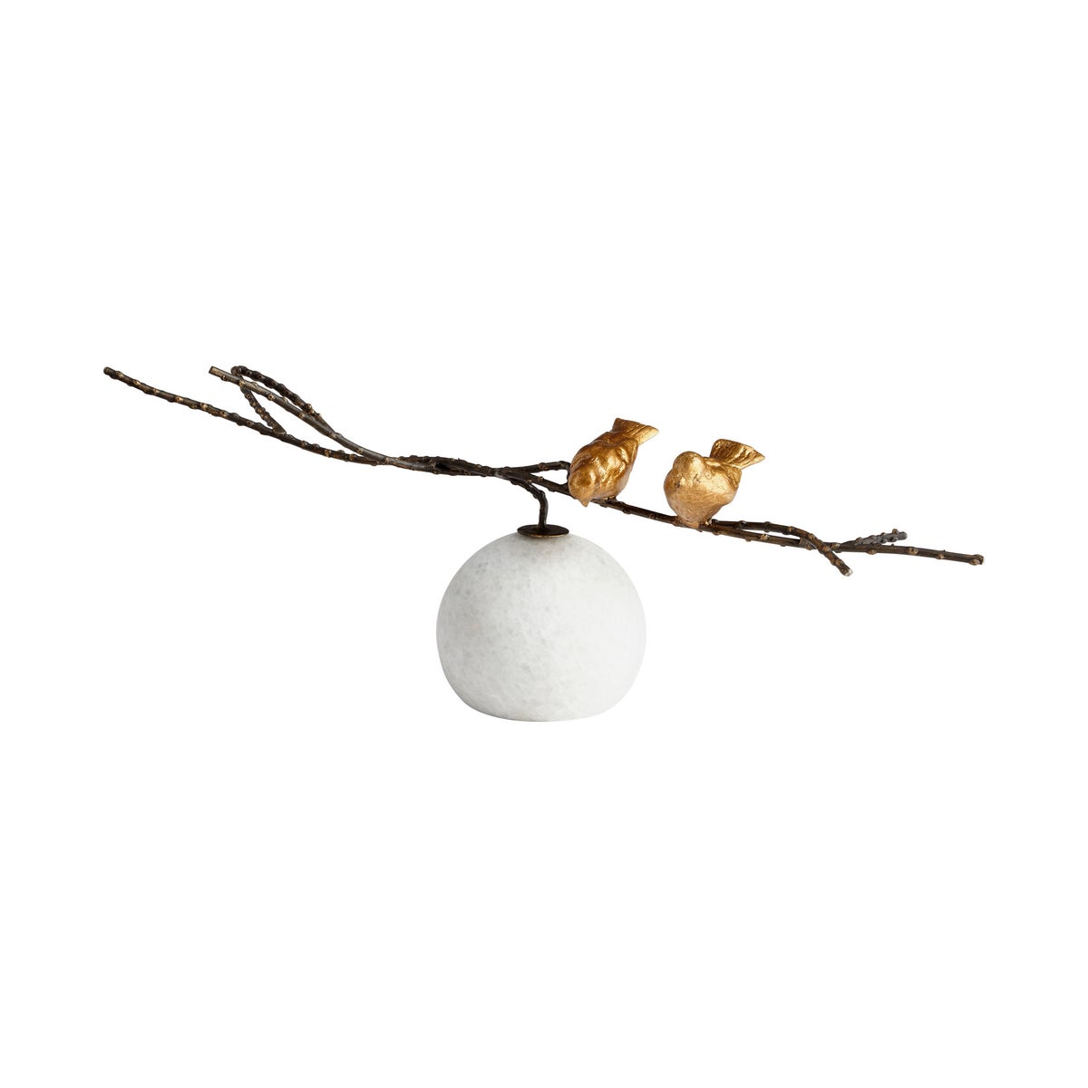 Finches Sculpture | Gold
