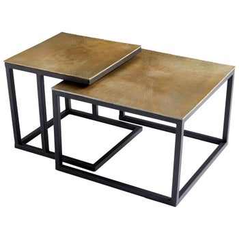 Arca Nesting Tables | Black And Brass