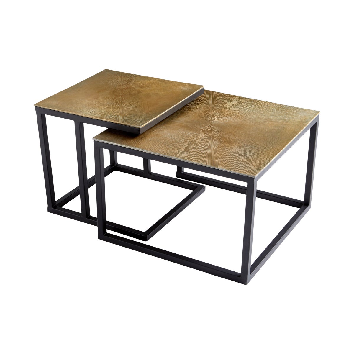 Arca Nesting Tables | Black And Brass