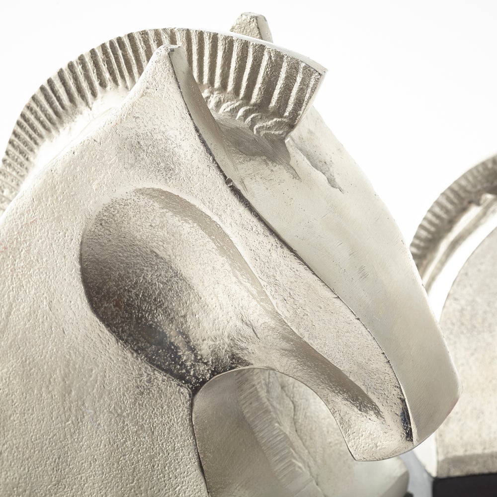 Knight Sculpture #2 | Raw Nickel And Bronze