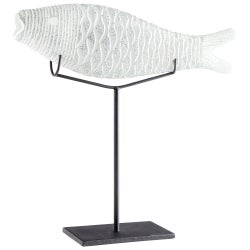 Grouper Sculpture | Clear And Frosted - Large