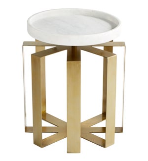 Canterbury Side Table | Aged Brass