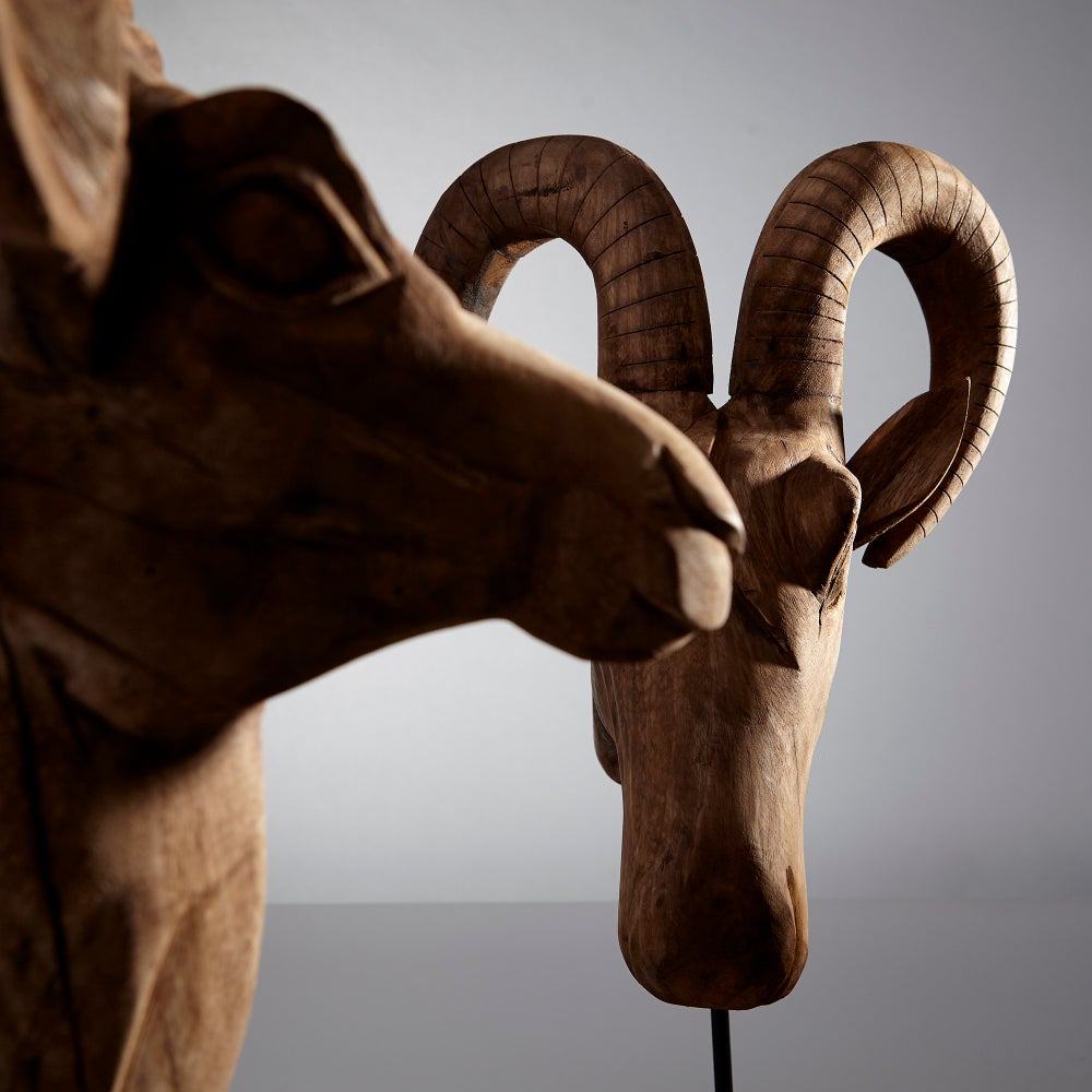Ibex Sculpture | Natural