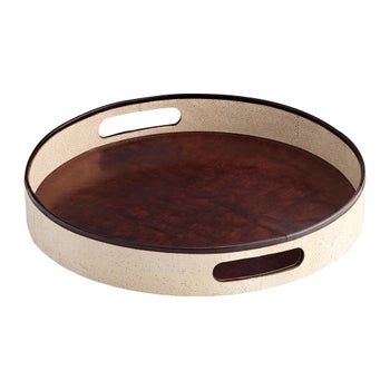 Marriot Tray | Beige And Brown - Small