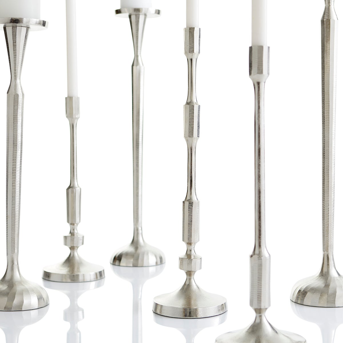 Cambria Candleholder | Nickel - Small