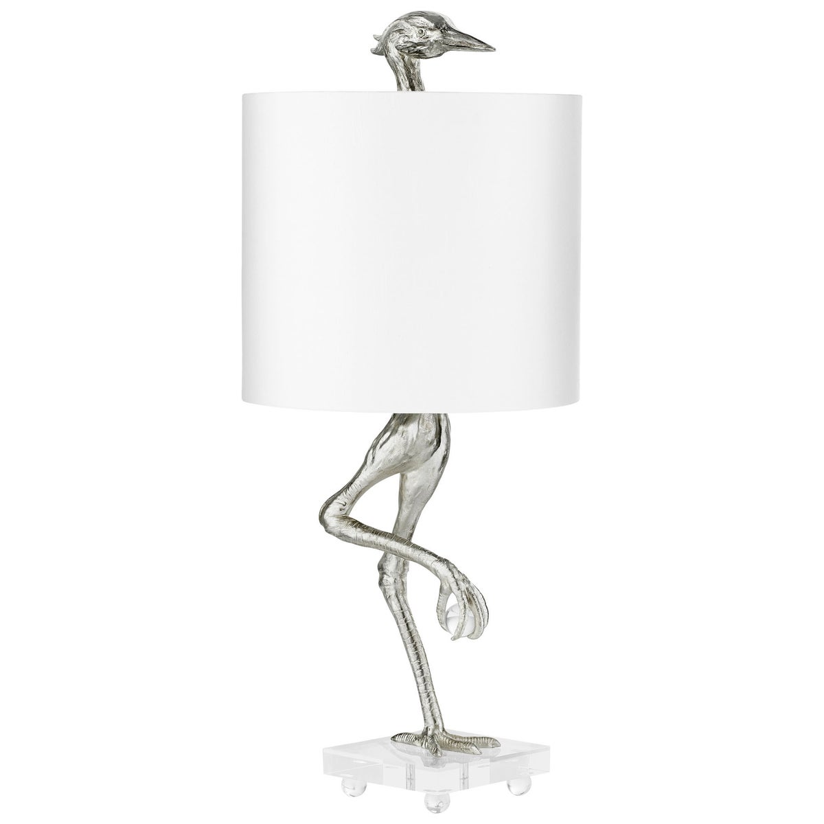 Ibis Table Lamp | Silver Leaf - Medium