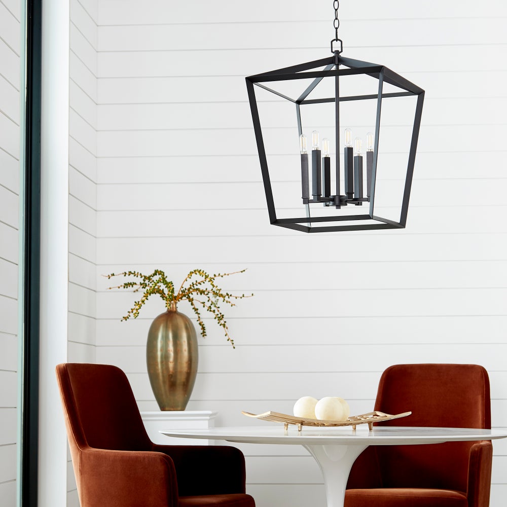 Hyperion Chandelier - 6-Light | Black - Large