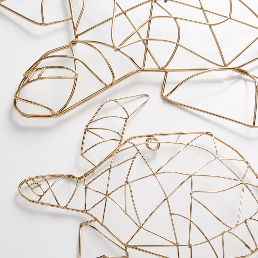 Soft Shell Wall Art | Gold