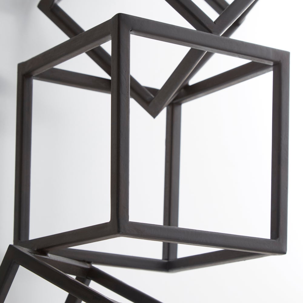 Cubed Tree Wall Art | Black