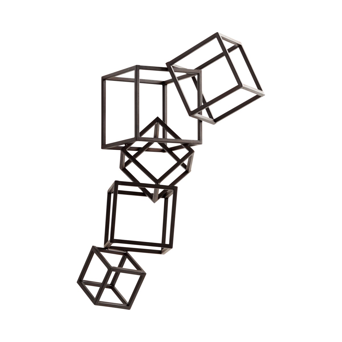 Cubed Tree Wall Art | Black