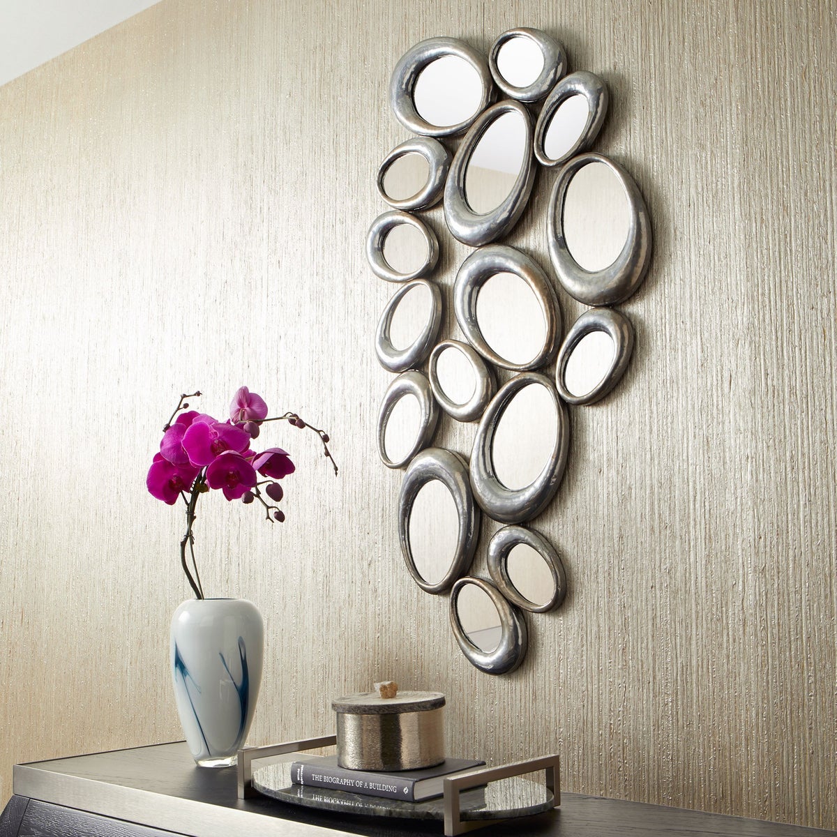 Ovate Reflections Mirror | Silver