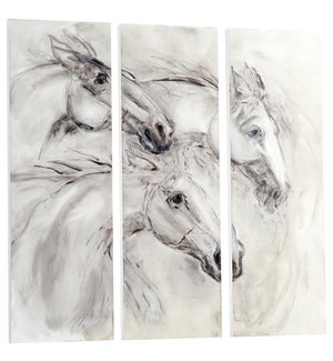 Galloping Wall Art | White