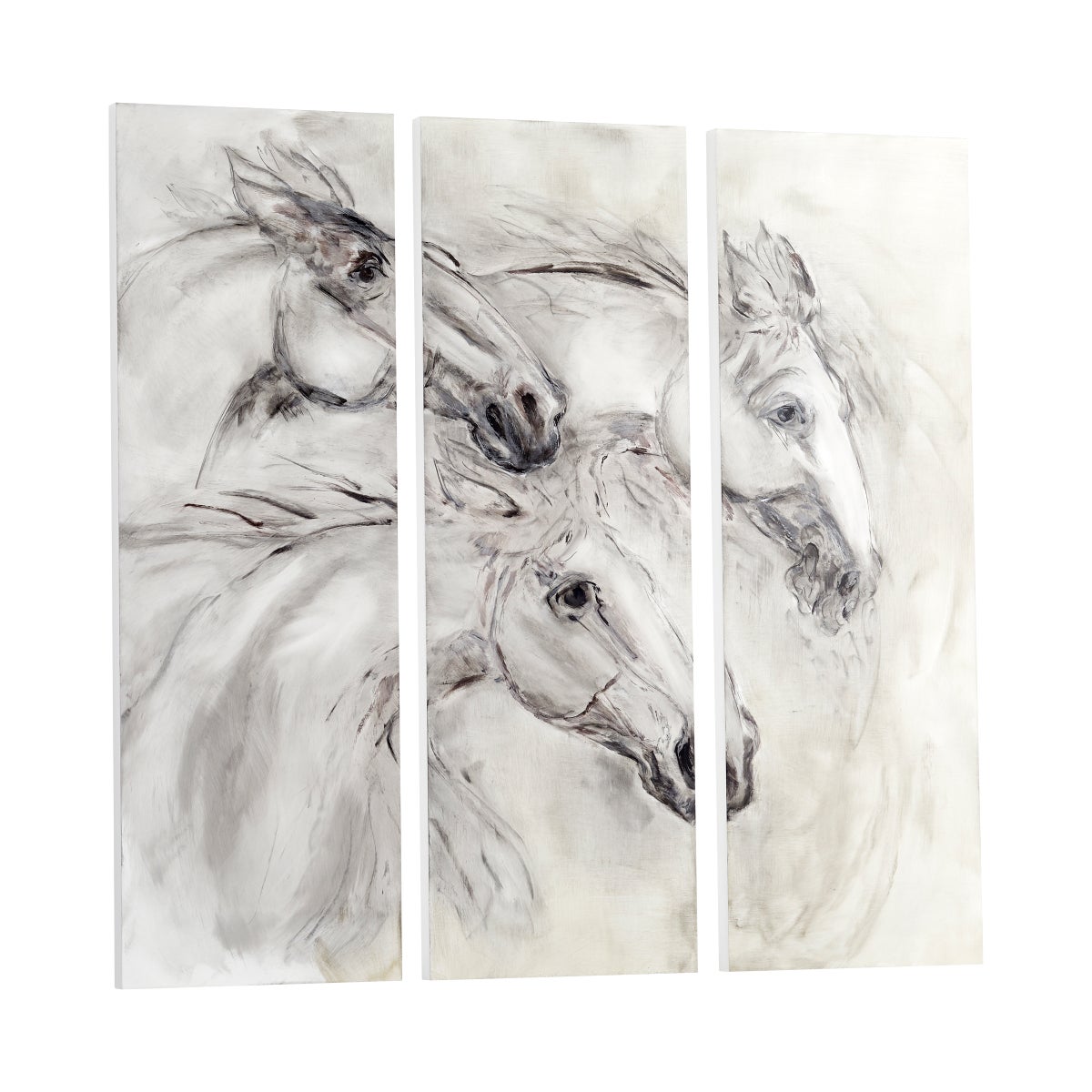 Galloping Wall Art | White