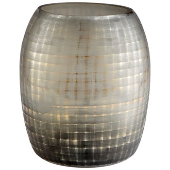 Gradient Grid Vase | Combed Irridescent Gold - Large