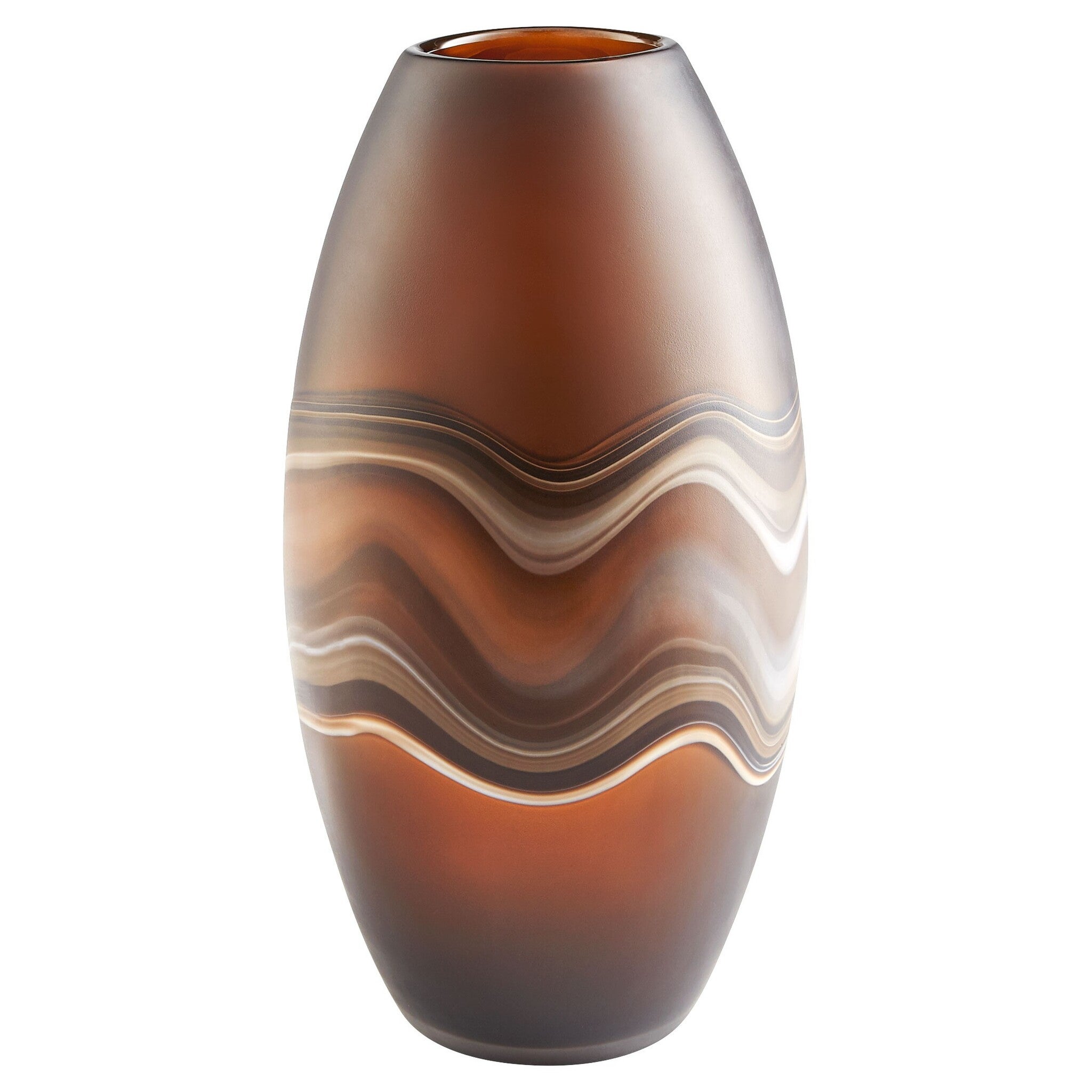 Nina Vase | Amber Swirl - Large - vases and planters | cyan.design