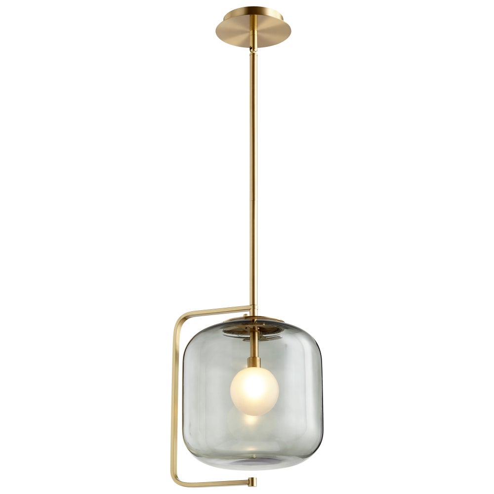 Isotope Pendant | Aged Brass