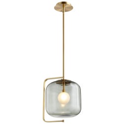 Isotope Pendant | Aged Brass