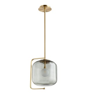 Isotope Pendant | Aged Brass