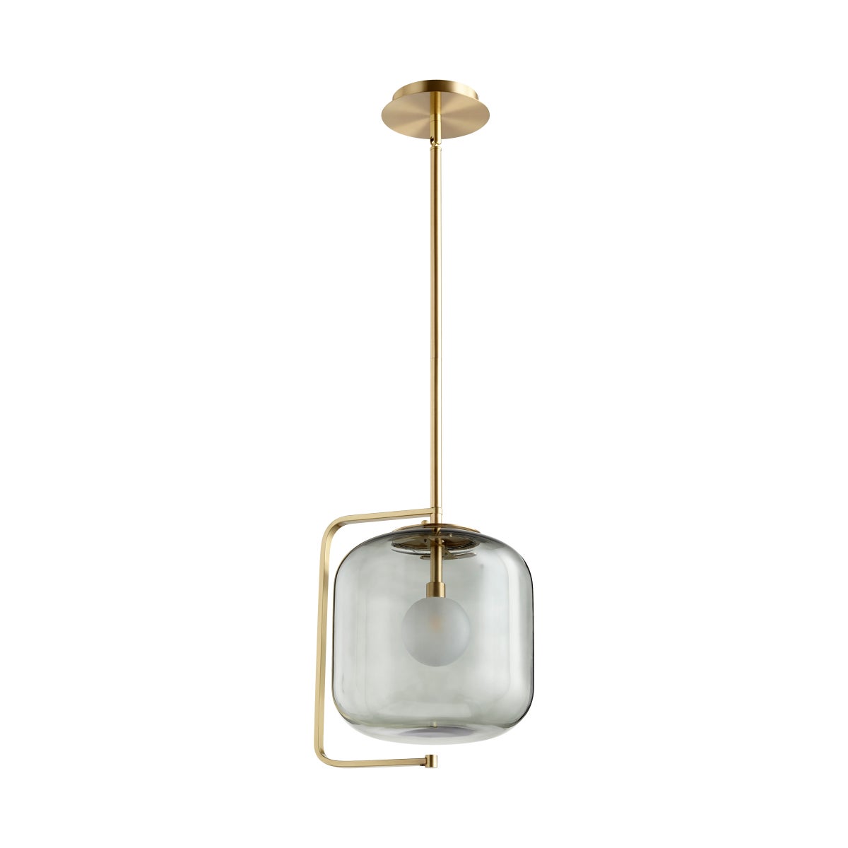 Isotope Pendant | Aged Brass