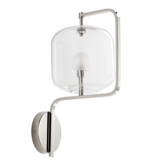 Isotope Wall Sconce | Polished Nickel