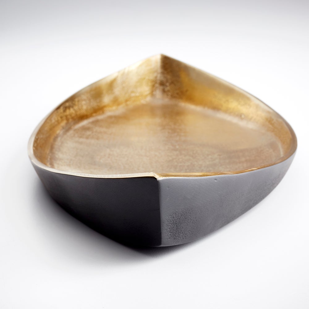 Alumbrar Tray | Matt Black And Gold - Small