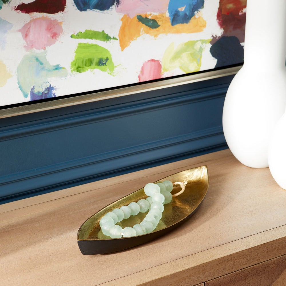 Alumbrar Tray | Matt Black And Gold - Small