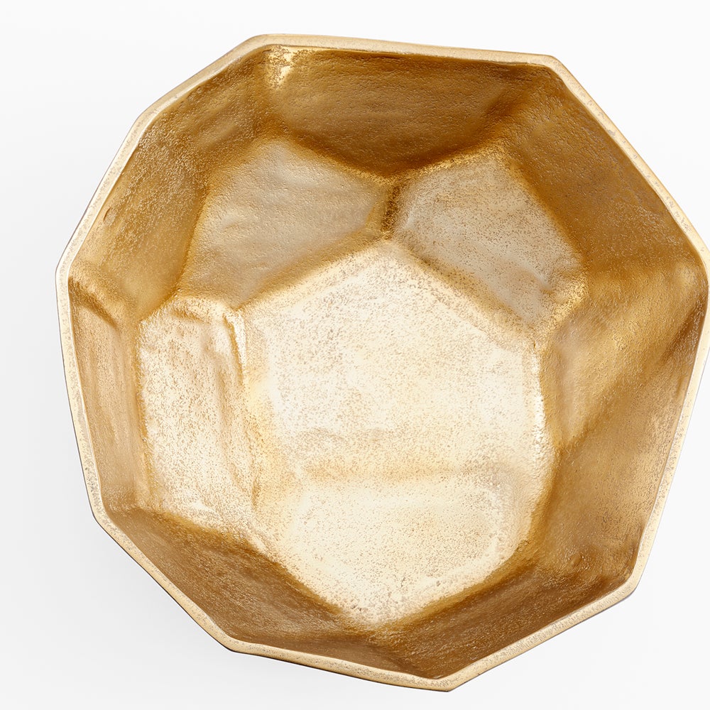 Radia Bowl | Matt Black And Gold - Small
