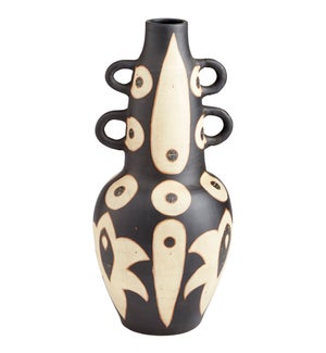 Navajo Vase | Black And White - Medium