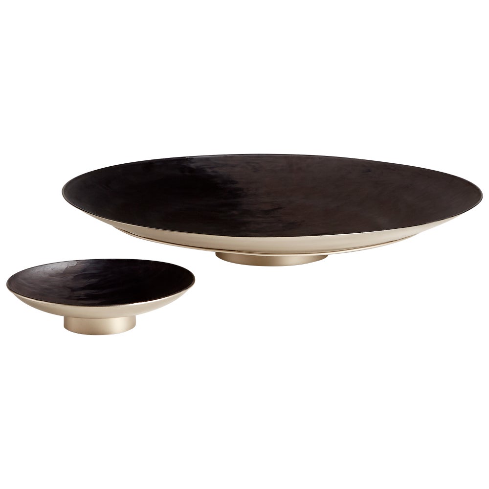 Dual Tone Plate | Matt And Black Pearl - Medium