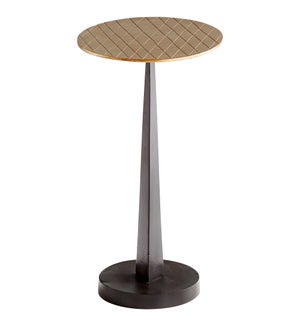 Beauvais Side Table | Aged Brass And Black