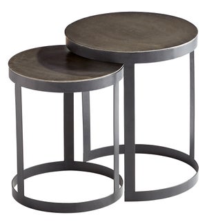 Monocroma Side Table | Silver And Black