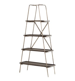 Fortress Etagere | Raw Iron And Grey