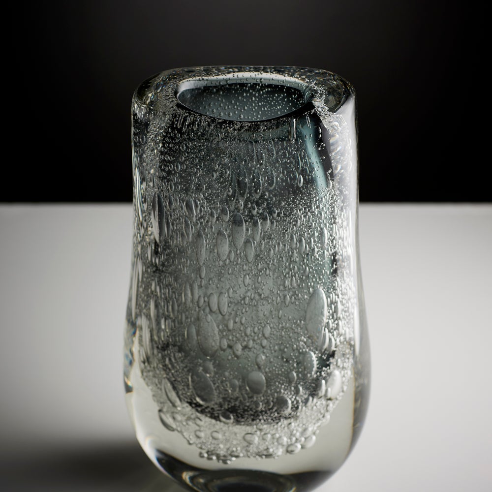 Viceroy Vase | Grey And Clear