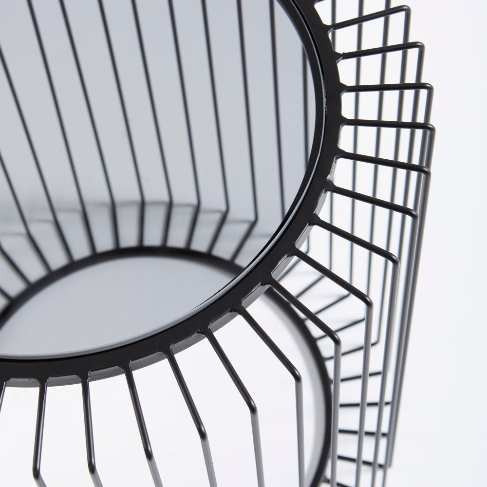 Canasta Side Table | Graphite