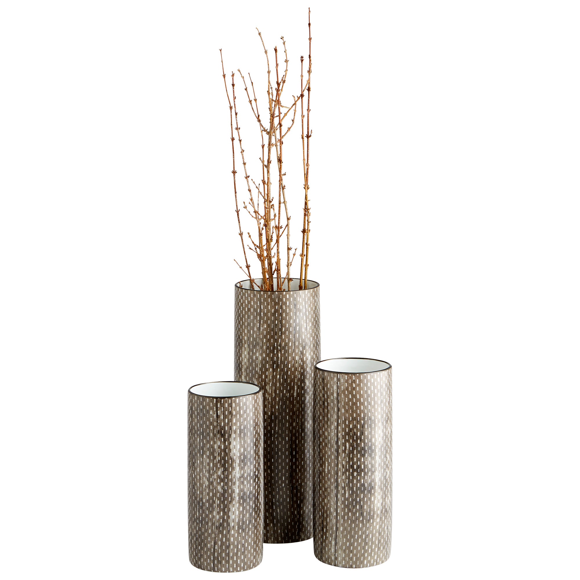 Atacama Vase | Thatched Sienna - Small - vases and planters | cyan