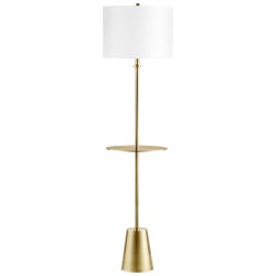 Peplum Floor Lamp | Brass
